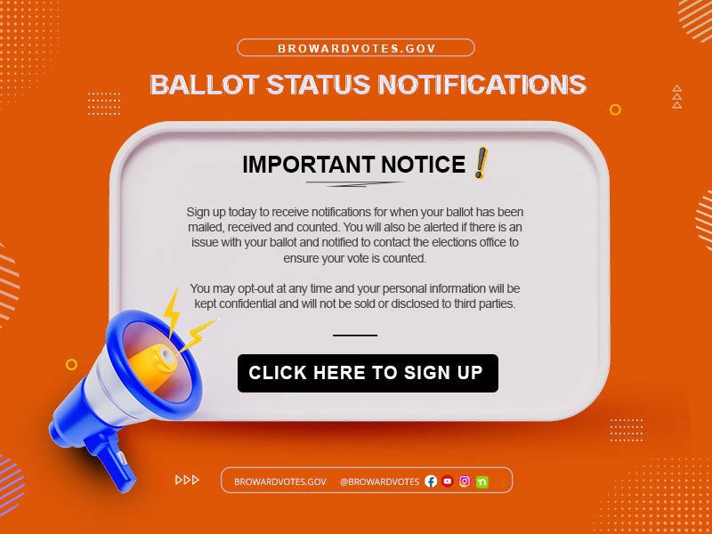 Sign up Ballot Track