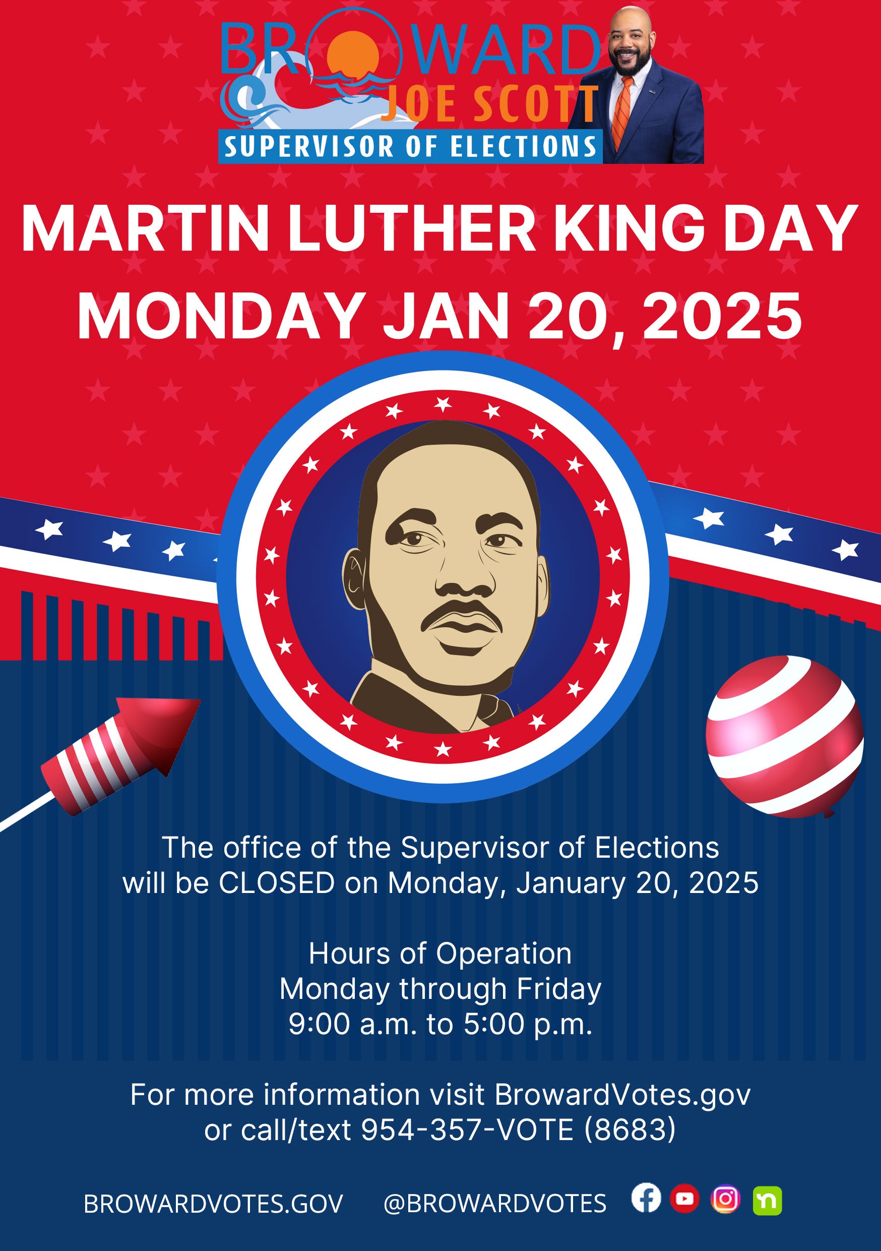 Martin Luther King Day Holiday Flyer