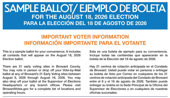 Sample Ballot